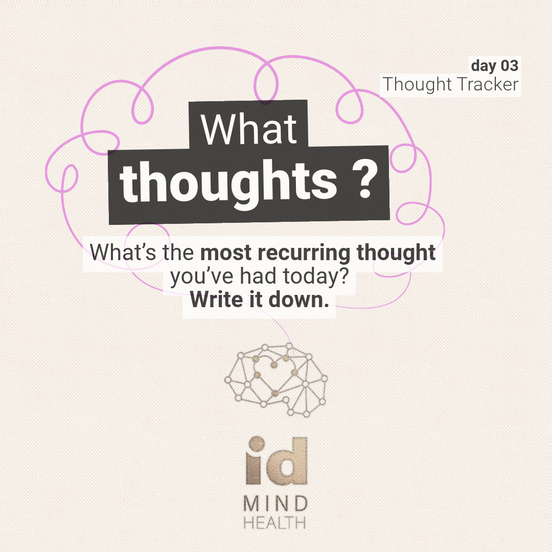 Stress Awareness Month 2025 – “Lead with Love”: day 03 - "thought tracker"